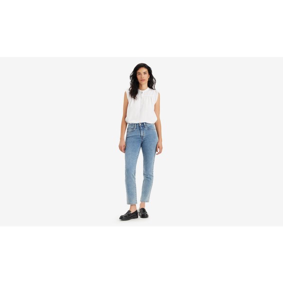 Jeans Donna LEVI'S® 724 vita alta gamba dritta Chiaro