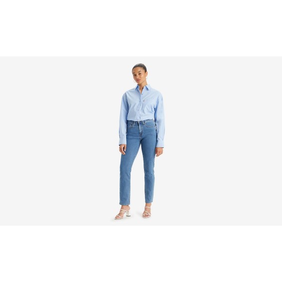 Jeans Donna LEVI'S® 724 vita alta gamba dritta Colore Medio